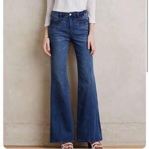 Pilcro And The Letterpress (Anthro) Stet Flare Jeans